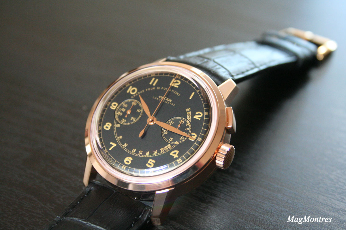 50s Vulcain Presidenti Chronograph Heritage oro rosa - Ref: 570557.315L / BK